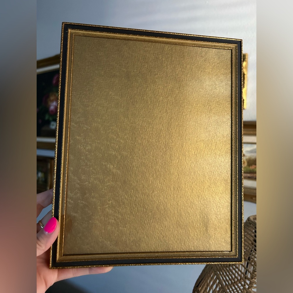 Vintage Mid-Century Gold Metal Frame
